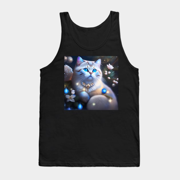 Holiday British Shorthair Tank Top by Enchanted Reverie